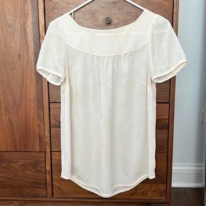 Anthropologie laser cut blouse- Vanessa Virginia